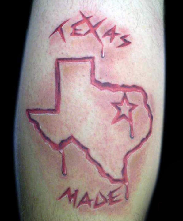 70 Texas Tattoos für Männer - Lone Star State Design-Ideen  