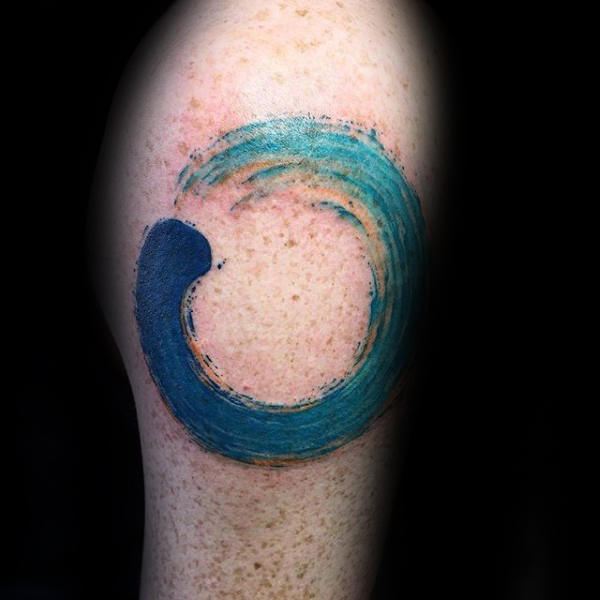 60 Enso Tattoo Designs für Männer - Zen japanische Tinte Ideen  