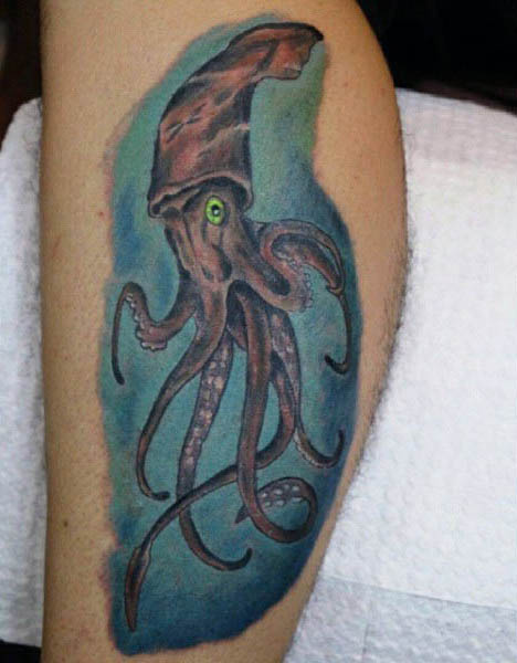 100 Tintenfisch Tattoo Designs für Männer - Manly Tentacled Skin Art  