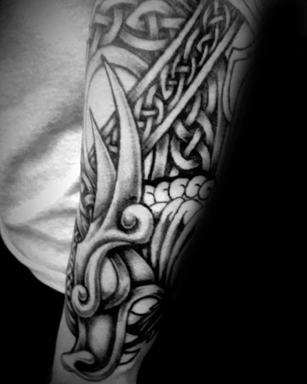 40 Celtic Sleeve Tattoo Designs für Männer - Manly Ink Ideen  