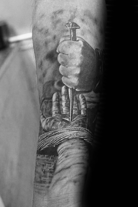 50 Jesus Unterarm Tattoo-Designs für Männer - Christus Tinte Ideen  
