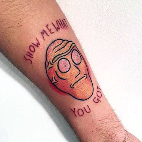 60 Rick And Morty Tattoo-Designs für Männer - Animated Ink Ideen  