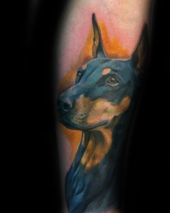 60 Dobermann Tattoo Designs für Männer - Hund Tinte Ideen  
