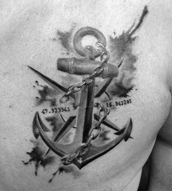 60 einzigartige Anker Tattoos für Männer - coole Design-Ideen  