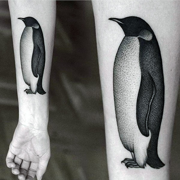 50 Pinguin-Tätowierungs-Entwürfe für Männer - Wasservogel-Tinten-Ideen  