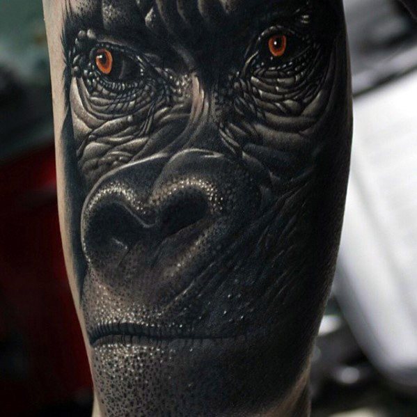 50 King Kong Tattoo Designs für Männer - Furious Gorilla Ink Ideen  