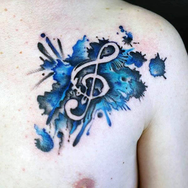 80 Violinschlüssel Tattoo Designs für Männer - Musical Ink Ideas  