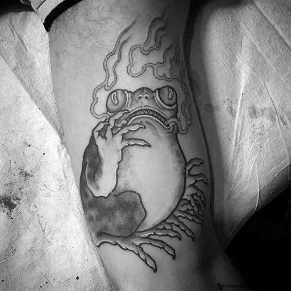 60 Toad Tattoo Designs für Männer - Amphibien-Tinte Ideen  