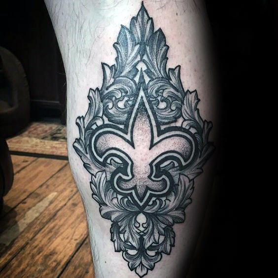 70 Fleur De Lis Tattoo Designs für Männer - stilisierte Lily Ink Ideen  