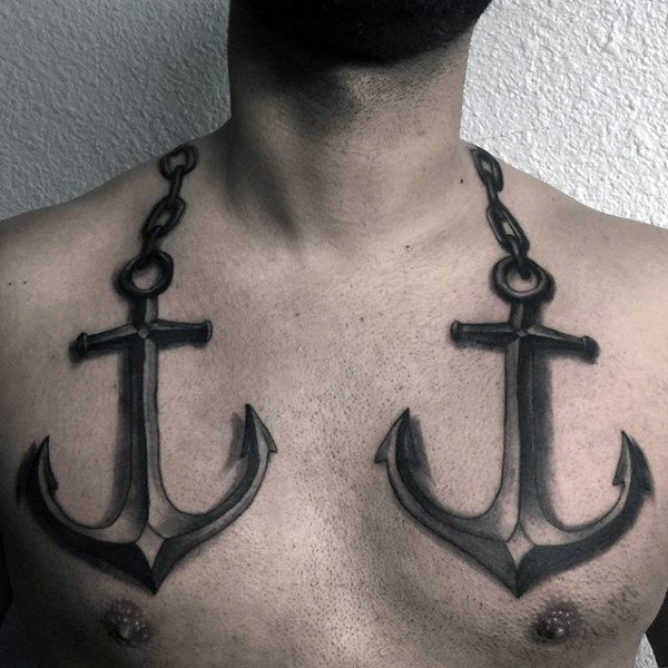 100 nautische Tattoos für Männer - Slick Seefahrt Design-Ideen  