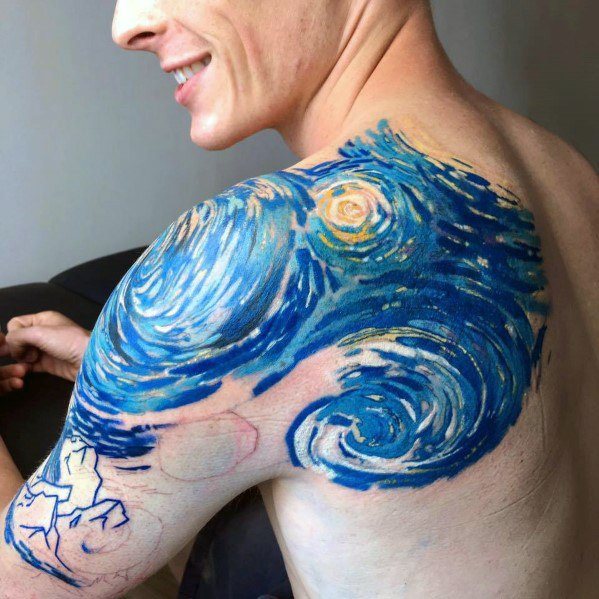 50 Vincent Van Gogh Tattoo-Designs für Männer - künstlerische Ideen  