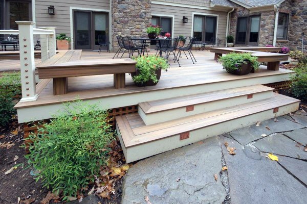 Top 60 besten Backyard Deck Ideen - Holz und Composite-Terrassendielen Designs  