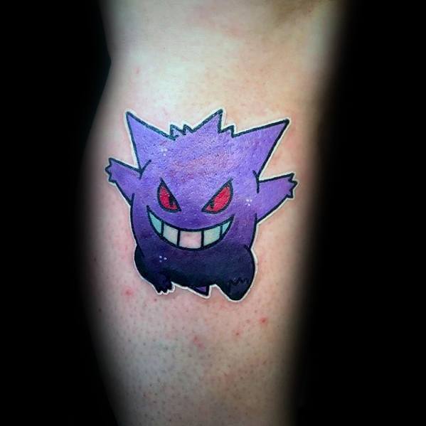 60 Gengar Tattoo Designs für Männer - Pokemon Ink Ideas  