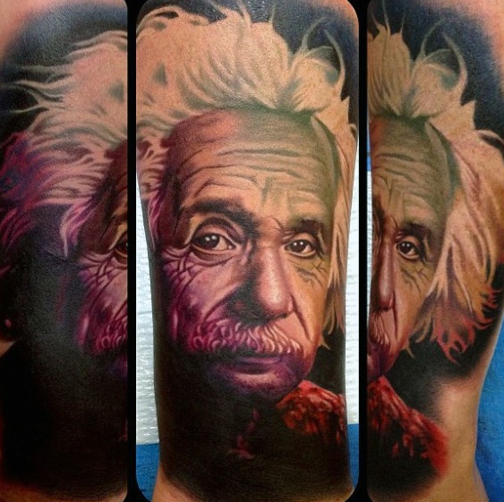 50 Albert Einstein Tattoo Designs für Männer - Theoretische Physiker Tinte Ideen  