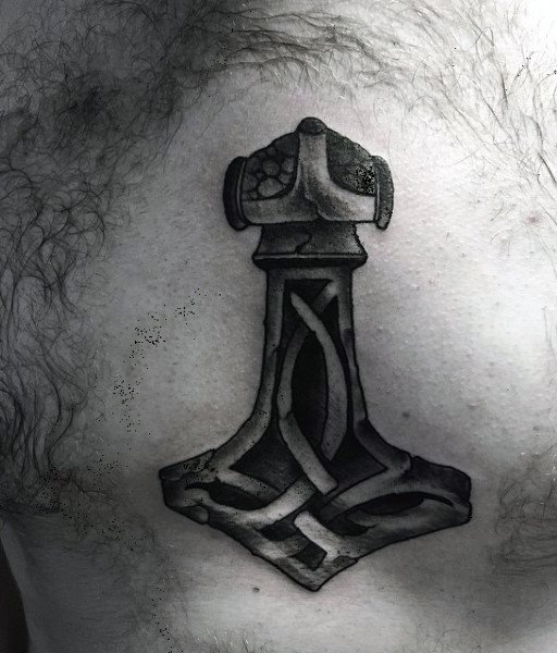 100 nordische Tattoos für Männer - mittelalterliche norwegische Designs  