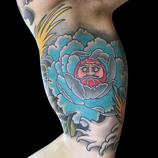 60 Daruma Puppe Tattoo Designs für Männer - japanische Tinte Ideen  