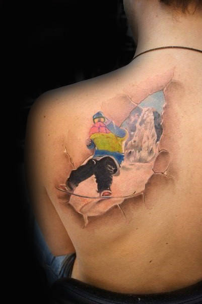 90 Snowboard Tattoo Designs für Männer - Cool Ink Ideas  