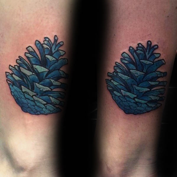 60 Kiefer Kegel Tattoo Designs für Männer - Evergreen Ink Ideen  