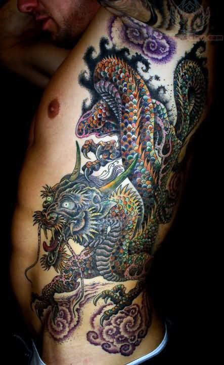 50 chinesische Drache Tattoo Designs für Männer - flammende Tinte Ideen  