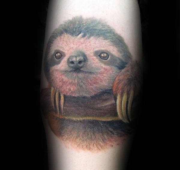 70 Sloth Tattoo Designs für Männer - Ink Ideen zum Aufhängen  