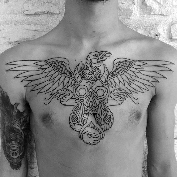 70 Geier Tattoo Designs für Männer - Scavenging Bird Ink Ideen  