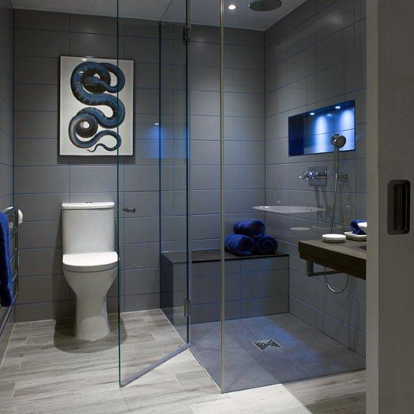 Top 60 besten grauen Badezimmer Ideen - Interior Design Inspiration  