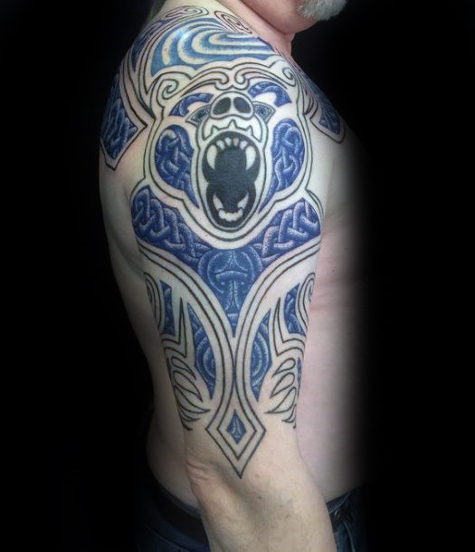 20 keltische Bär Tattoo Designs für Männer - Tribal Ink Ideen  