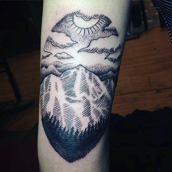 100 Natur Tattoos für Männer - Deep Great Outdoor Designs  