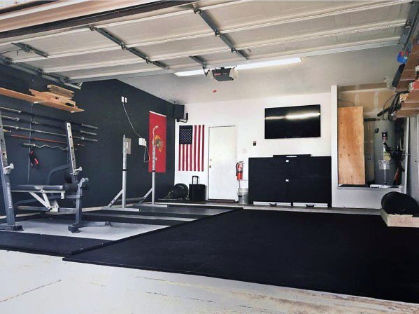 Top 75 besten Garage Gym Ideen - Home Fitness Center Designs  