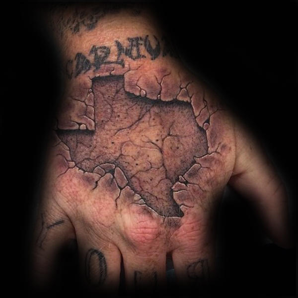 70 Texas Tattoos für Männer - Lone Star State Design-Ideen  