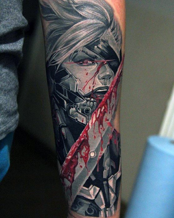 50 Metal Gear Tattoo Designs für Männer - Gaming Ink Ideen  