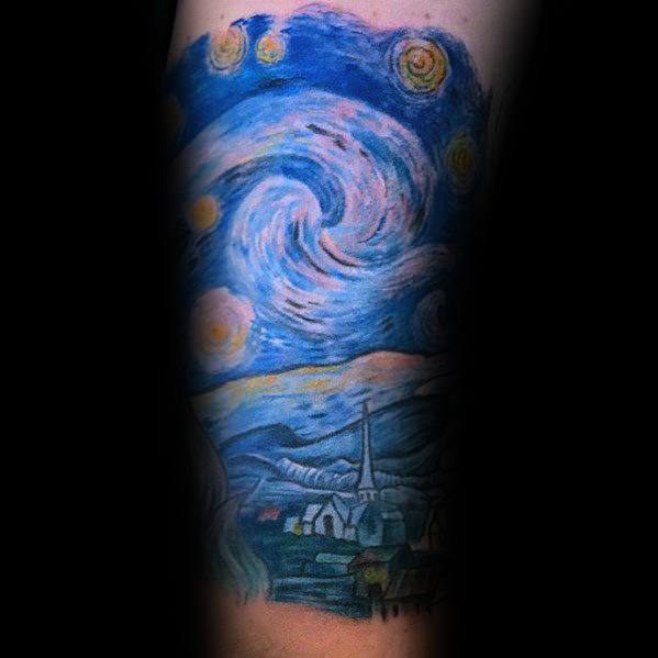 50 Vincent Van Gogh Tattoo-Designs für Männer - künstlerische Ideen  