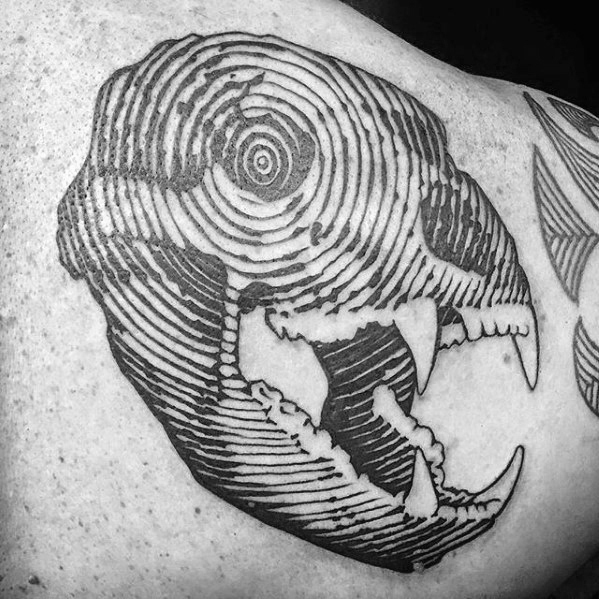 50 Bär Skull Tattoo Designs für Männer - Ursidae Ink Ideen  