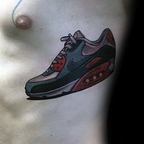 60 Nike Tattoo Designs für Männer - Athletic Sneaker Ink Ideen  