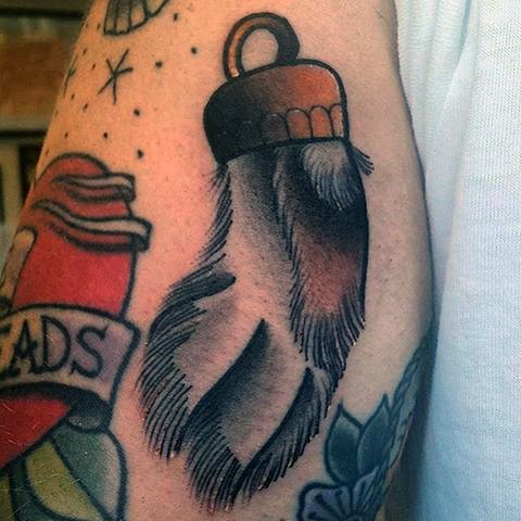 40 Kaninchen Fuß Tattoo Designs für Männer - Lucky Ink Ideen  