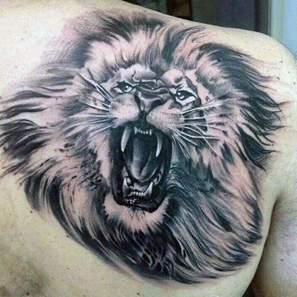 50 realistische Löwen Tattoo Designs für Männer - Felidae Ink Ideen  