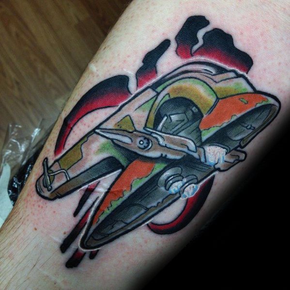 40 Mandalorian Tattoo Designs für Männer - Star Wars Ink Ideen  