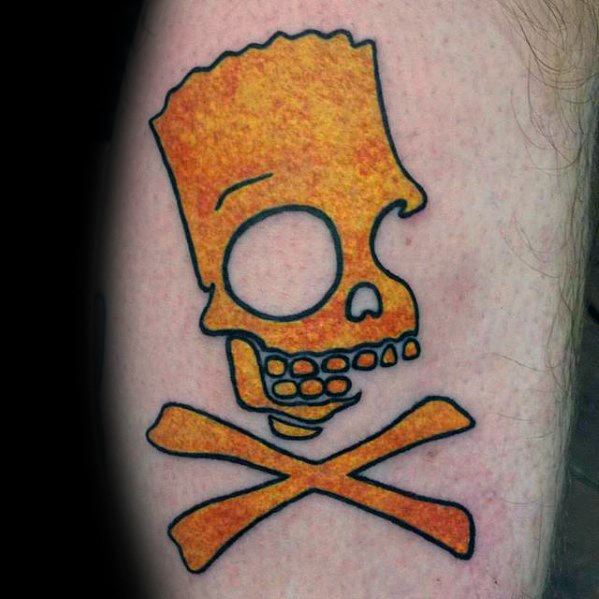50 Bart Simpson Tattoo Designs für Männer - Die Simpsons Ink Ideen  