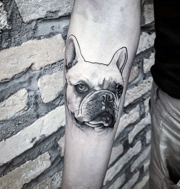 60 Bulldog Tattoos für Männer - Maskuline Design-Ideen  