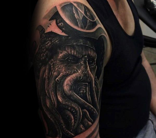 60 Davy Jones Tattoo Designs für Männer - Sailors Devil Ink Ideen  