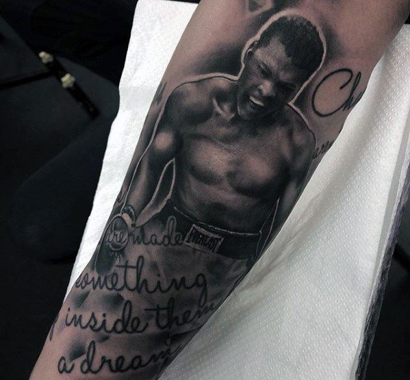 50 Muhammad Ali Tattoo Designs für Männer - Boxing Champion Ink Ideen  