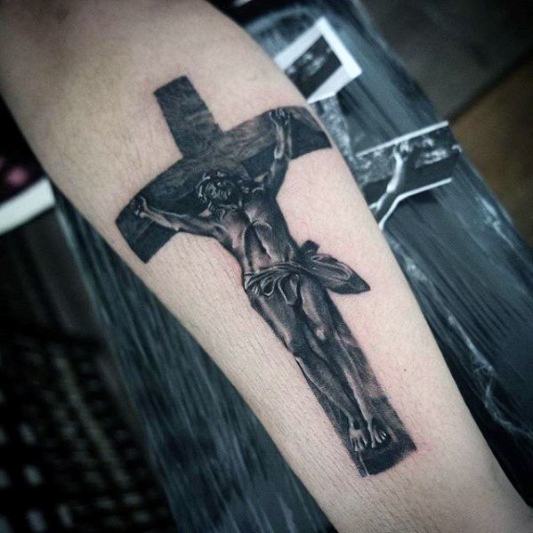 60 3D Jesus Tattoo Designs für Männer - religiöse Tinte Ideen  