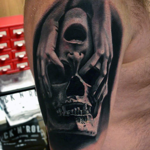 Top 80 Best Skull Tattoos für Männer - Der Sitz der Seele  