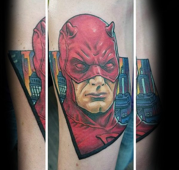 50 Draufgänger Tattoo Designs für Männer - Marvel Comic Ink Ideen  