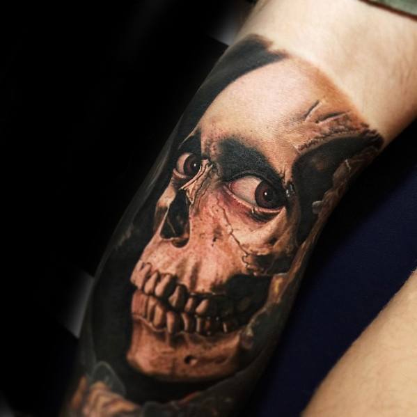 70 böse tote Tattoo-Designs für Männer - Buch der toten Tinte Ideen  
