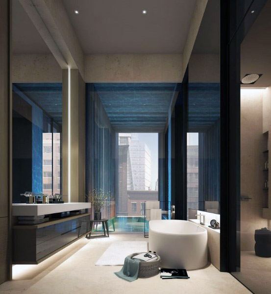 Top 70 besten coolen Badezimmer - Home Spa Design-Ideen  