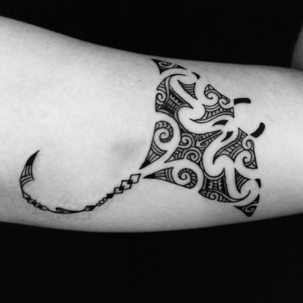 60 Stingray Tattoo Designs für Männer - Aquatic Fish Ink Ideen  