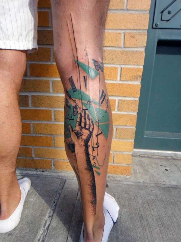 Top 75 beste Bein Tattoos für Männer - Tinte vom Knie bis zum Knöchel  