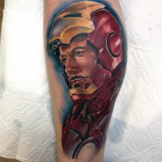 70 Iron Man Tattoo Designs für Männer - Tony Stark Ink Ideen  