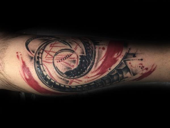 30 Achterbahn Tattoo Designs für Männer - Fahrgeschäft Ideen  